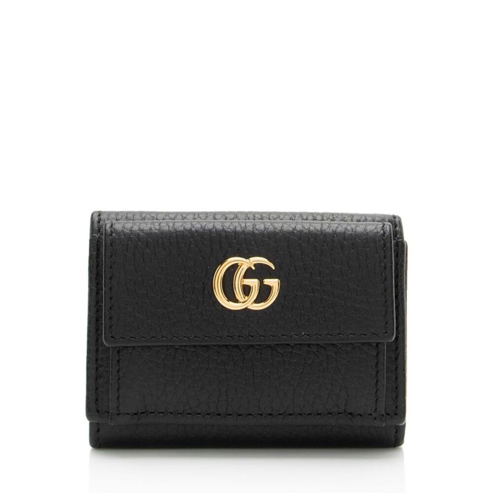 Gucci Leather GG Marmont Trifold Wallet